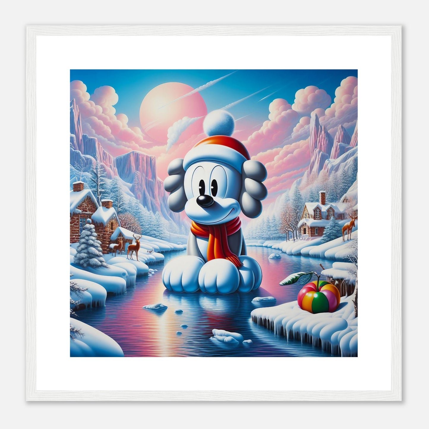 Wall Art - Winter 24 - Dog on water