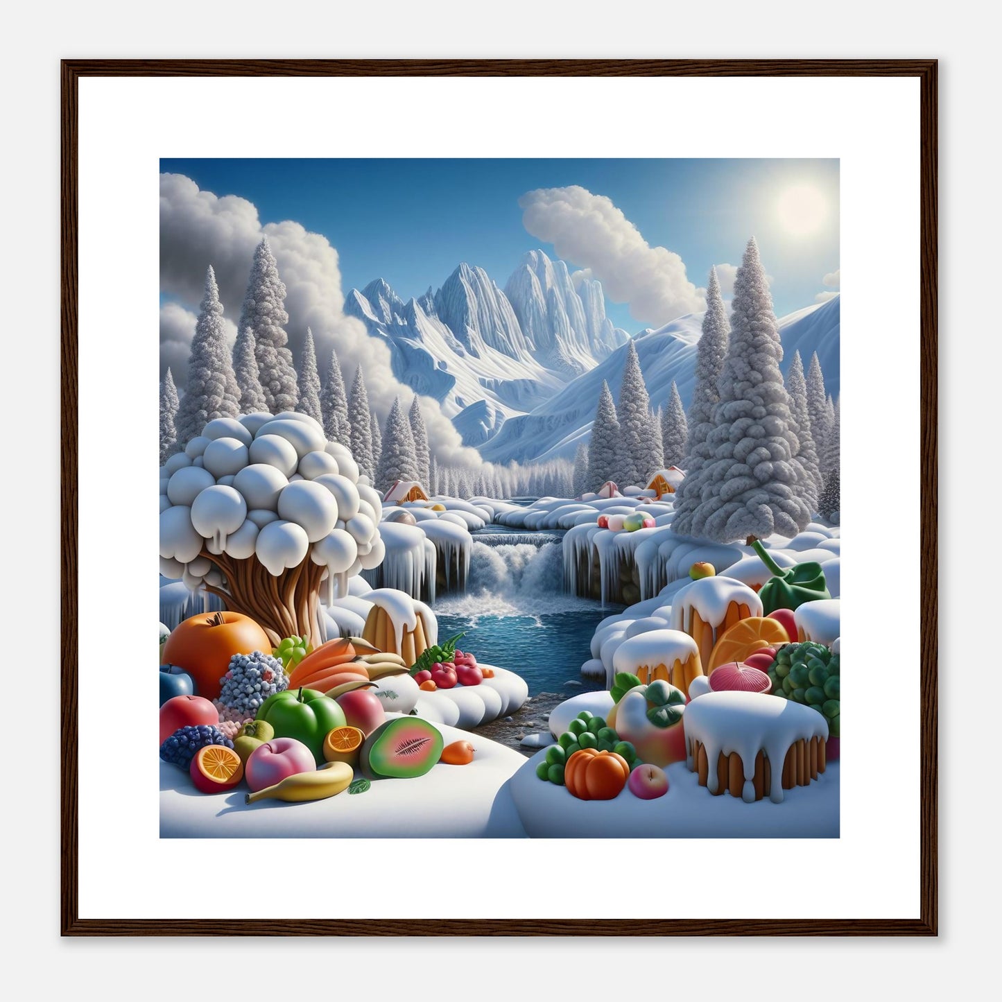Wall Art - Winter 72 - Fruits by the river