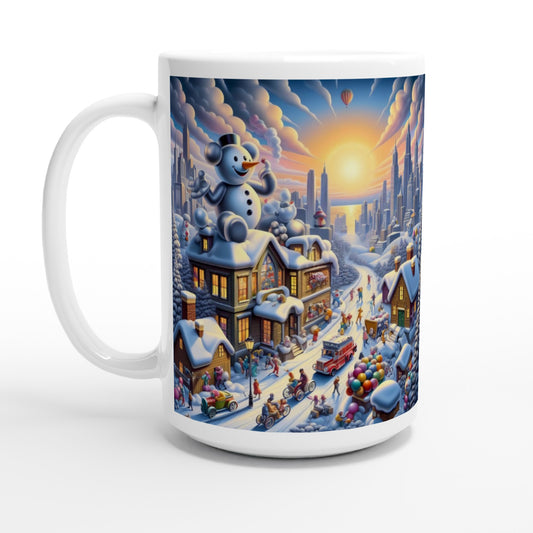 White 15oz Ceramic Mug - Winter 152