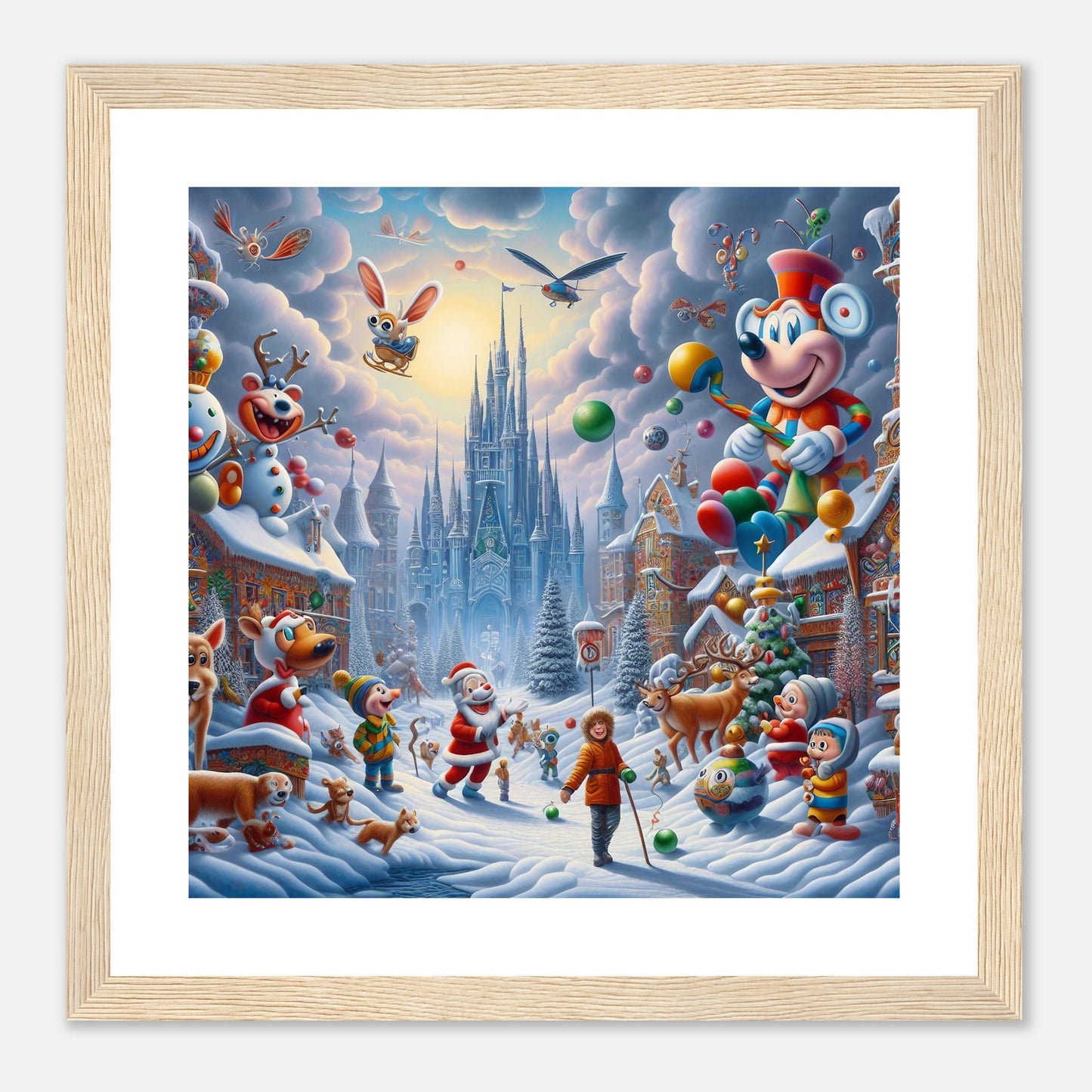 Wall Art - Winter 54 - Castle and animals
