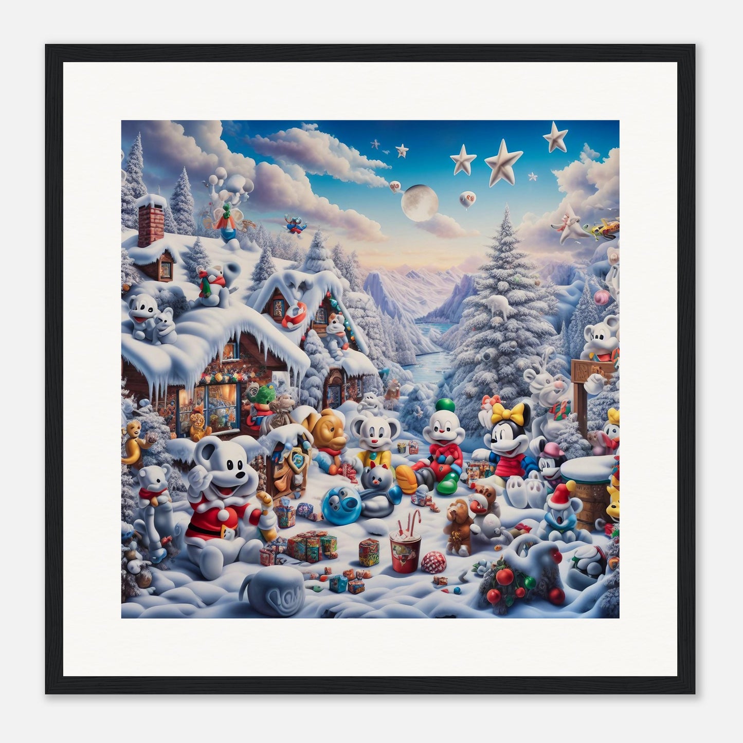 Wall Art - Winter 61 - Baby animals and toys