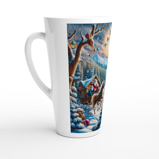 White Latte 17oz Ceramic Mug - Winter  151