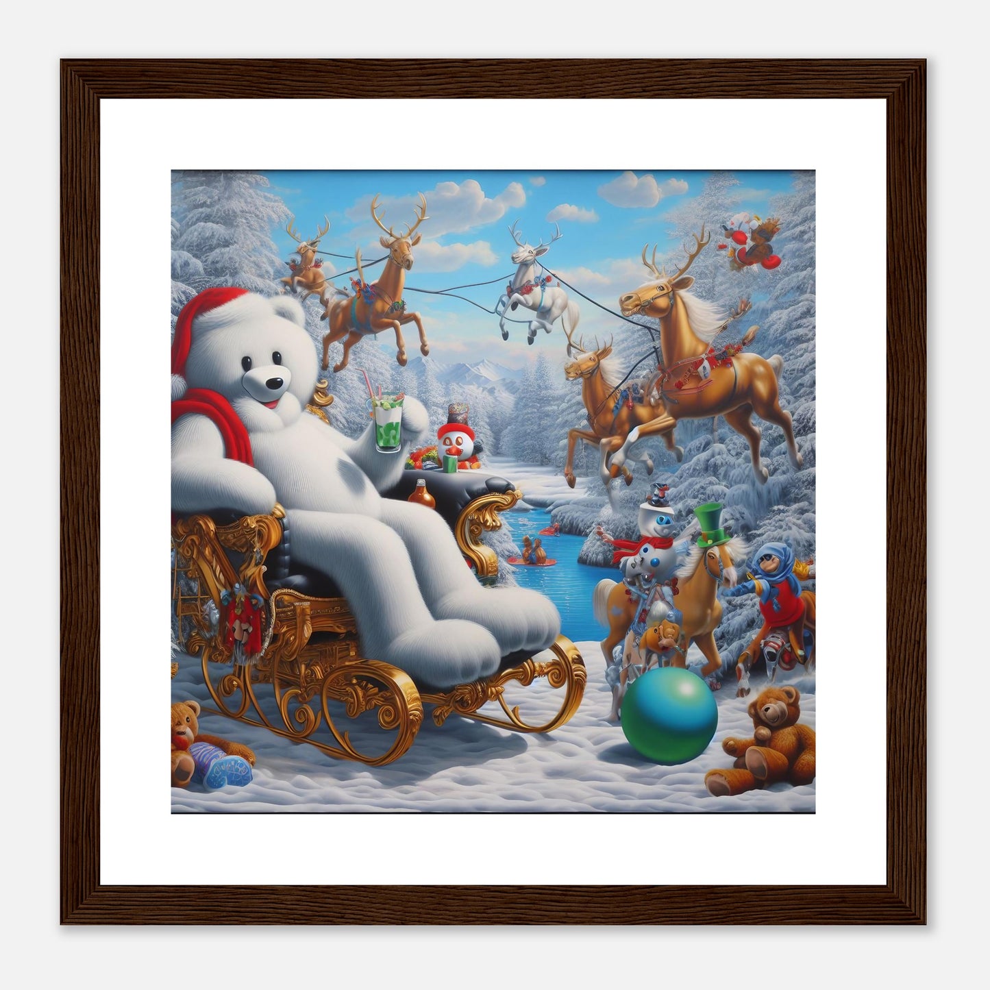 Wall Art - Winter 51 -Sitting polar bear