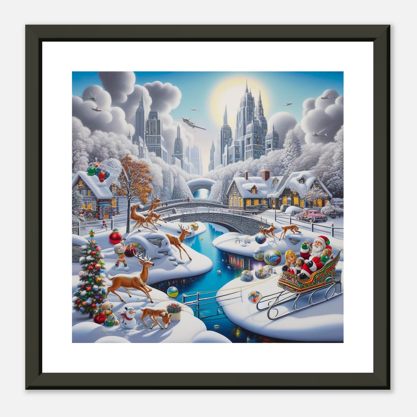 Wall Art - Winter 19 - Deer and bridges