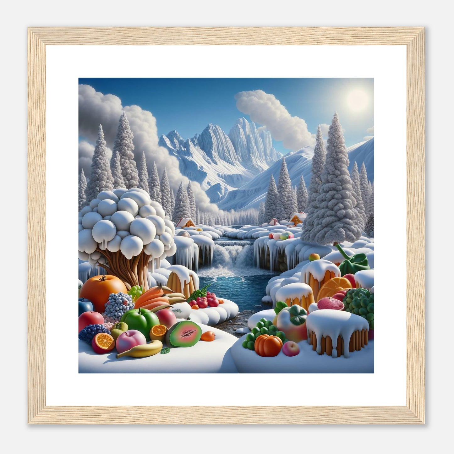 Wall Art - Winter 72 - Fruits by the river