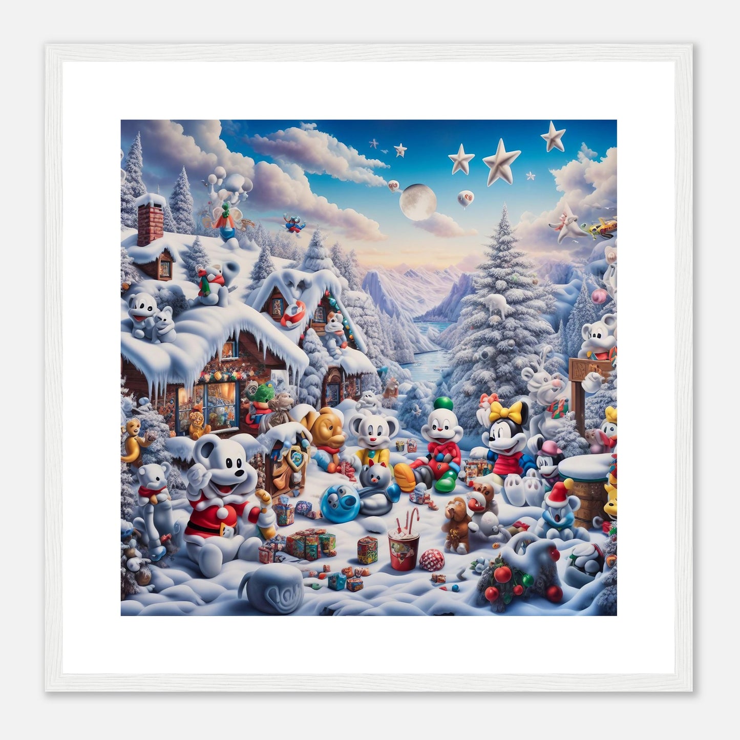 Wall Art - Winter 61 - Baby animals and toys