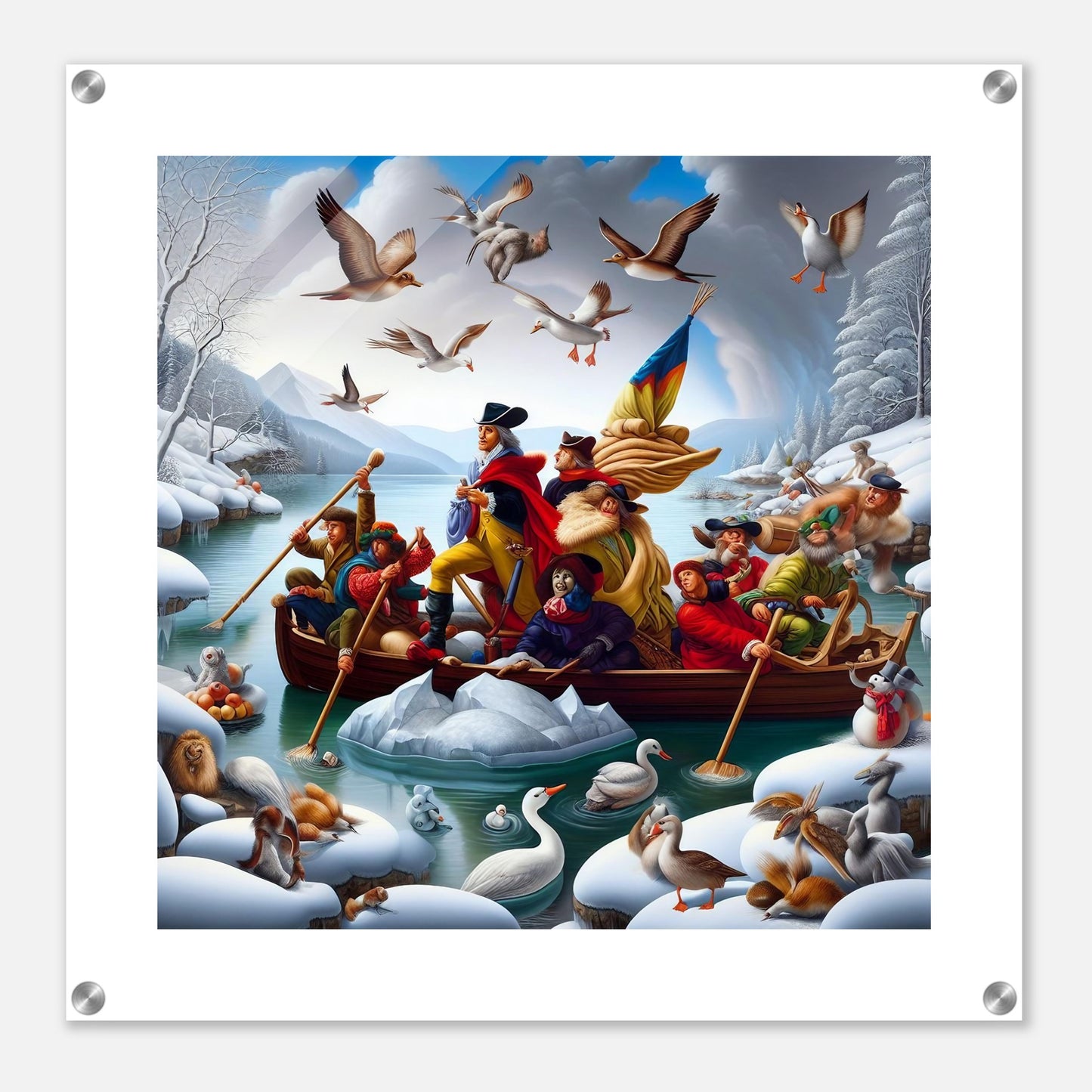 Wall Art - Winter 11 - Men on a boat