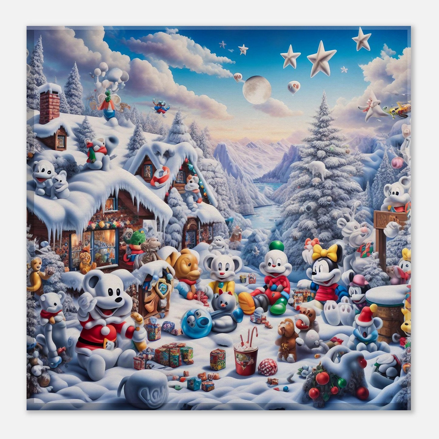 Wall Art - Winter 61 - Baby animals and toys
