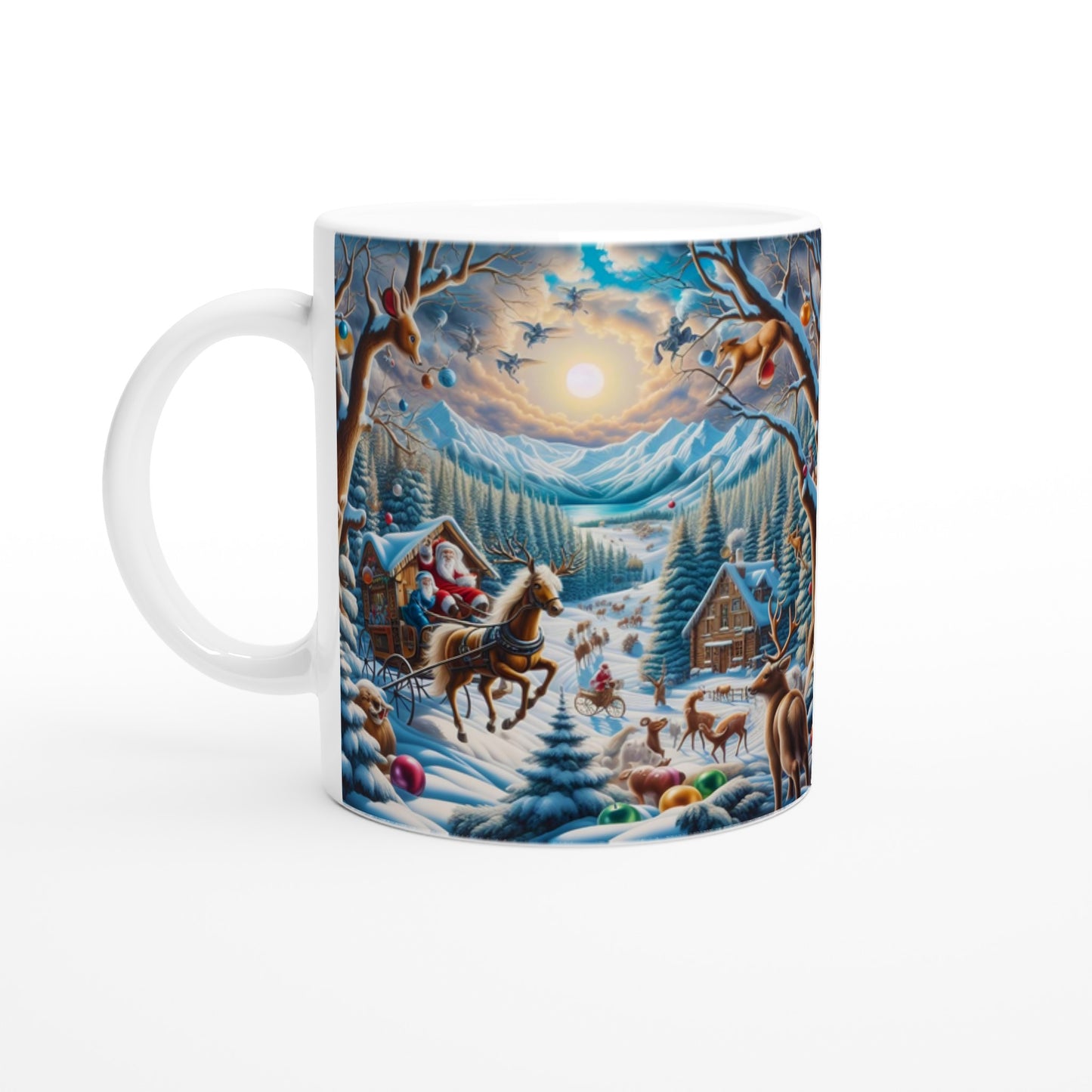 White 11oz Ceramic Mug - Winter  151