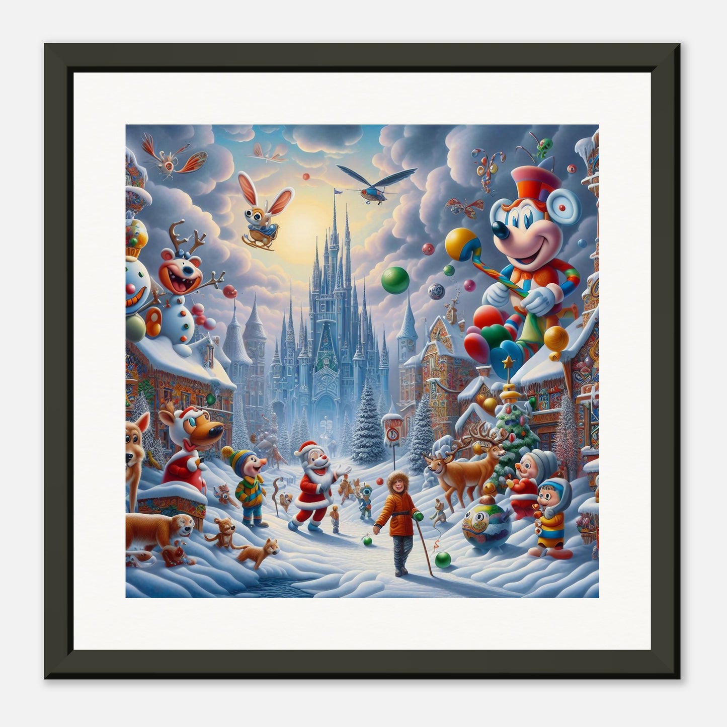 Wall Art - Winter 54 - Castle and animals