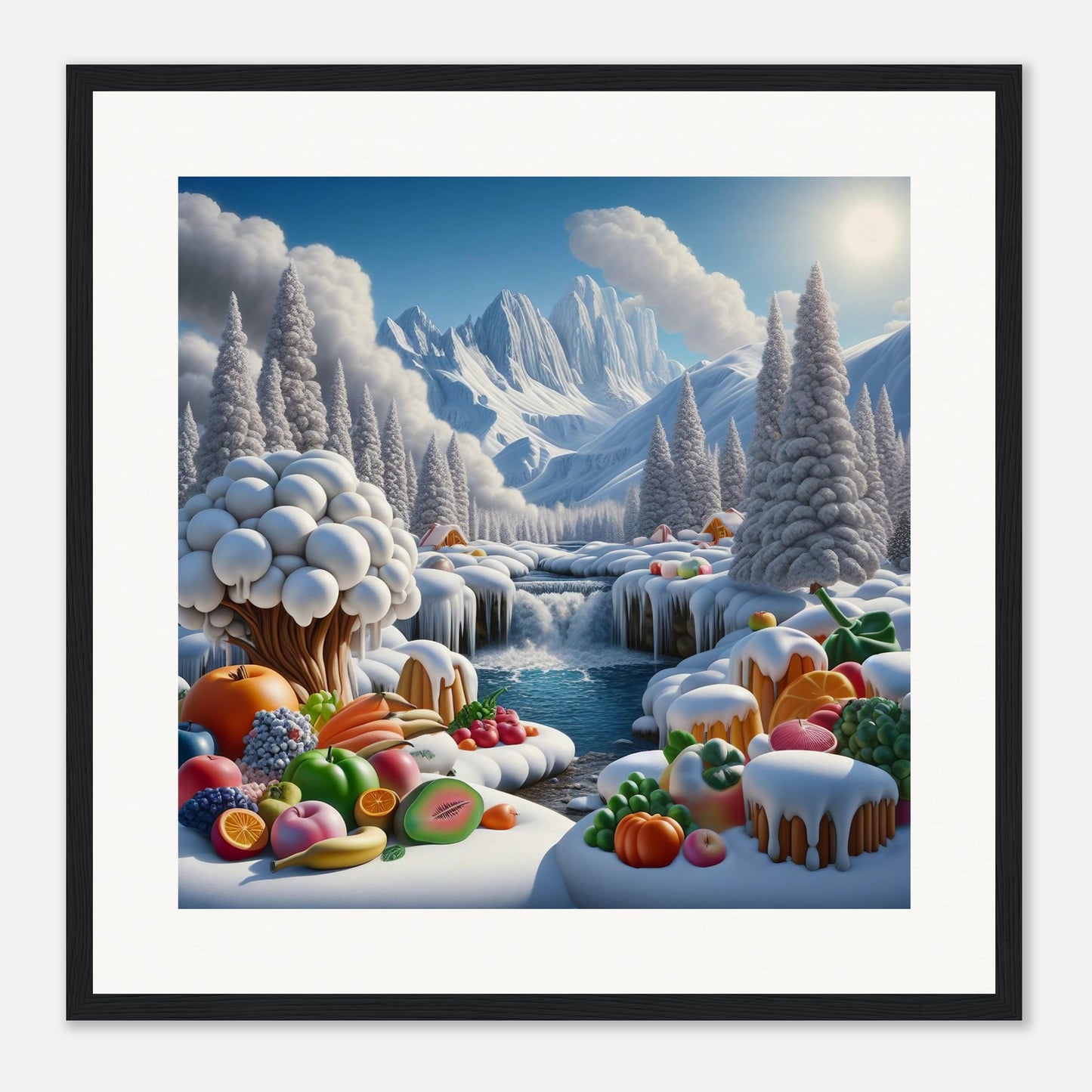 Wall Art - Winter 72 - Fruits by the river