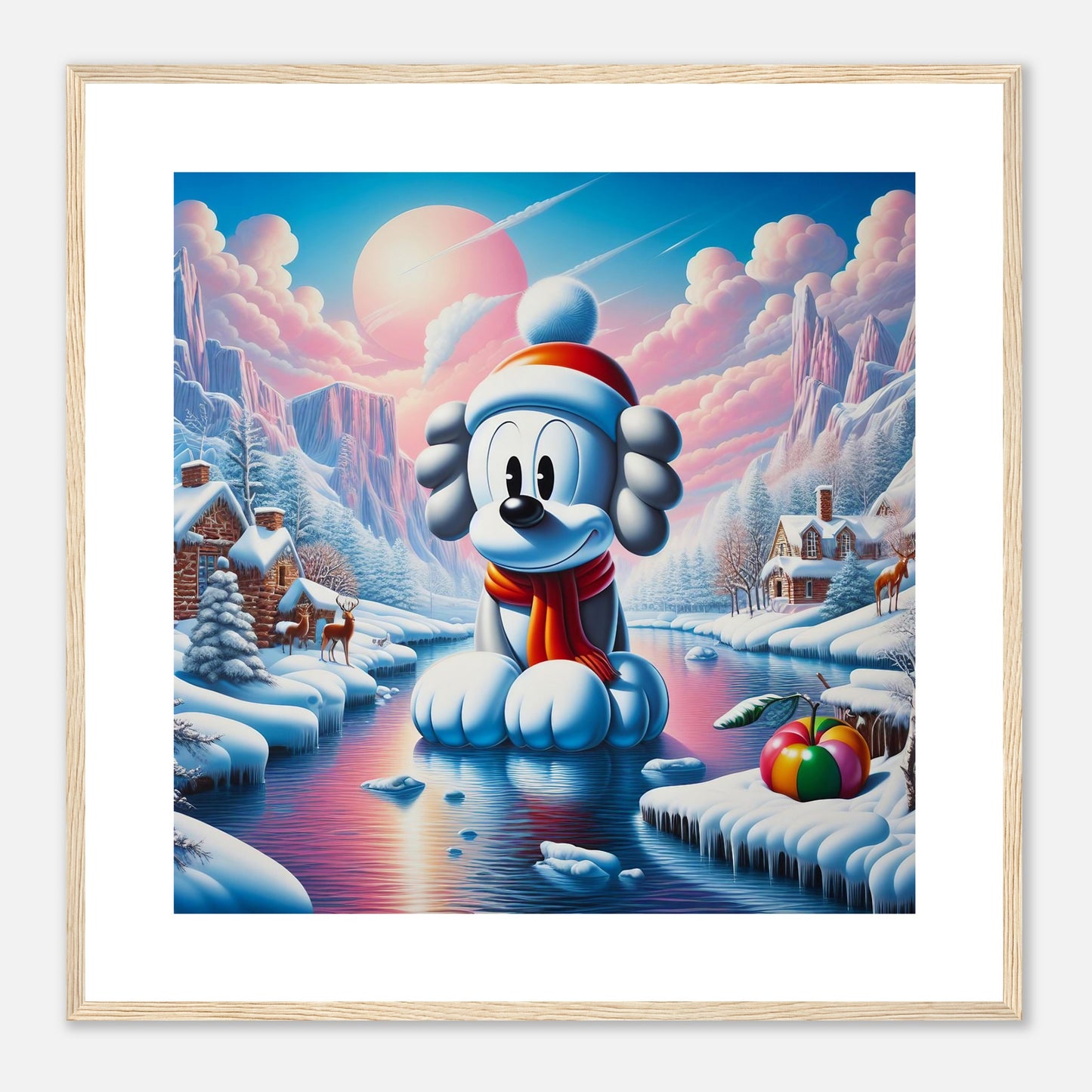 Wall Art - Winter 24 - Dog on water