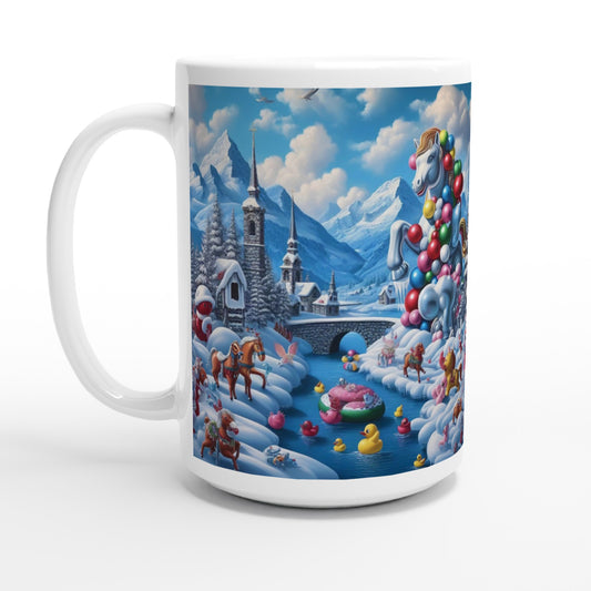 White 15oz Ceramic Mug - Winter 153