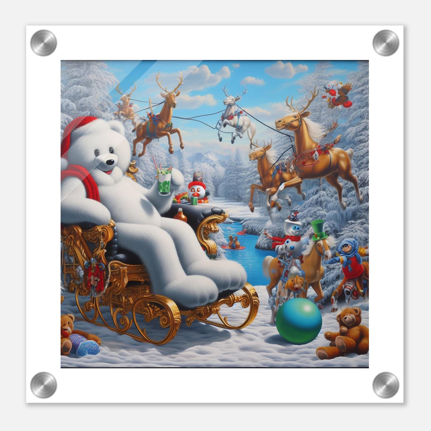 Wall Art - Winter 51 -Sitting polar bear