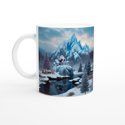 White 11oz Ceramic Mug - Winter 168