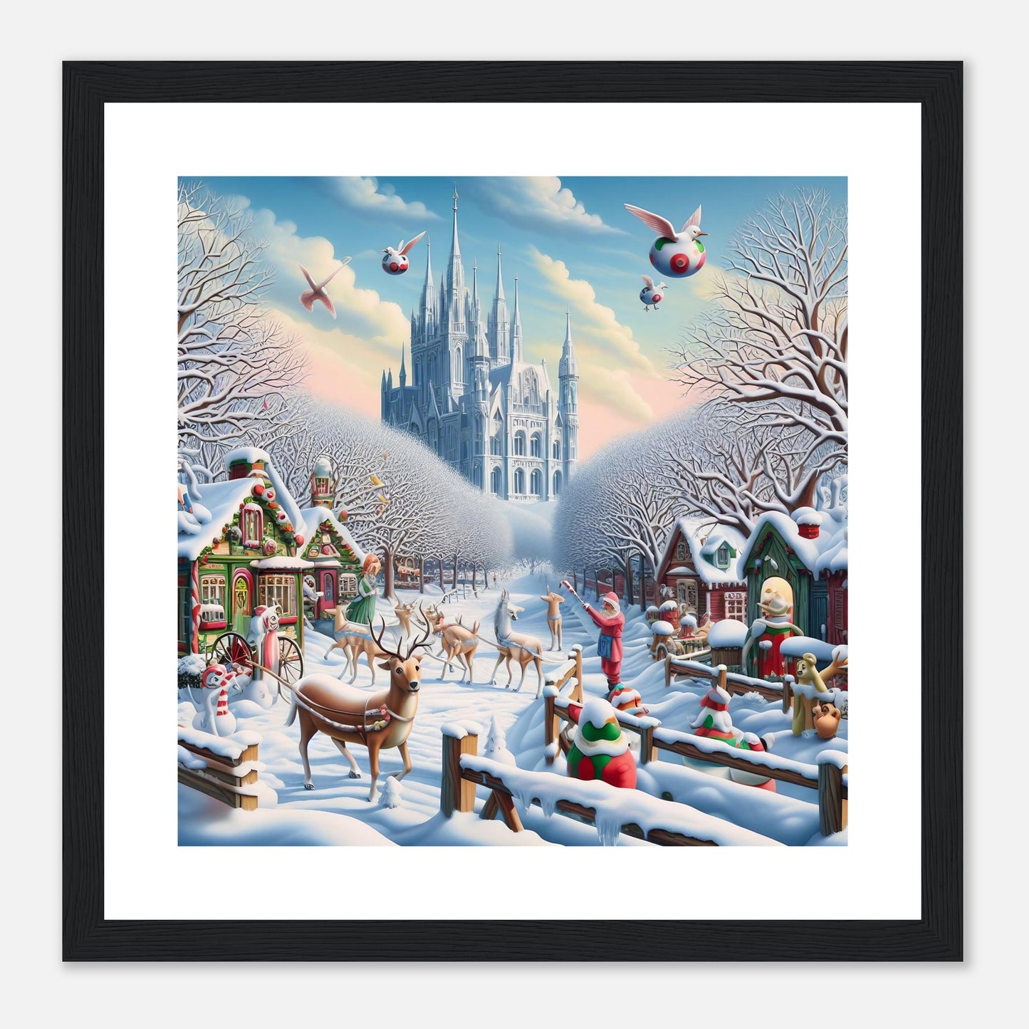 Wall Art - Winter 58 - Castle and trees