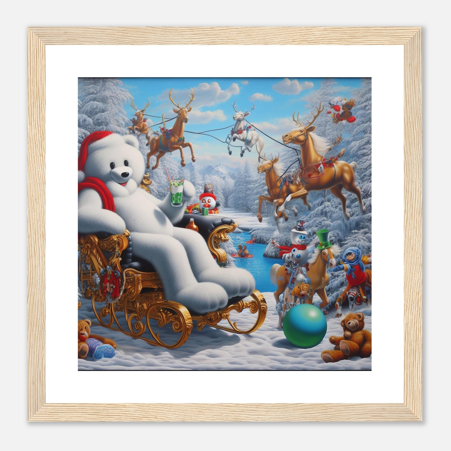 Wall Art - Winter 51 -Sitting polar bear