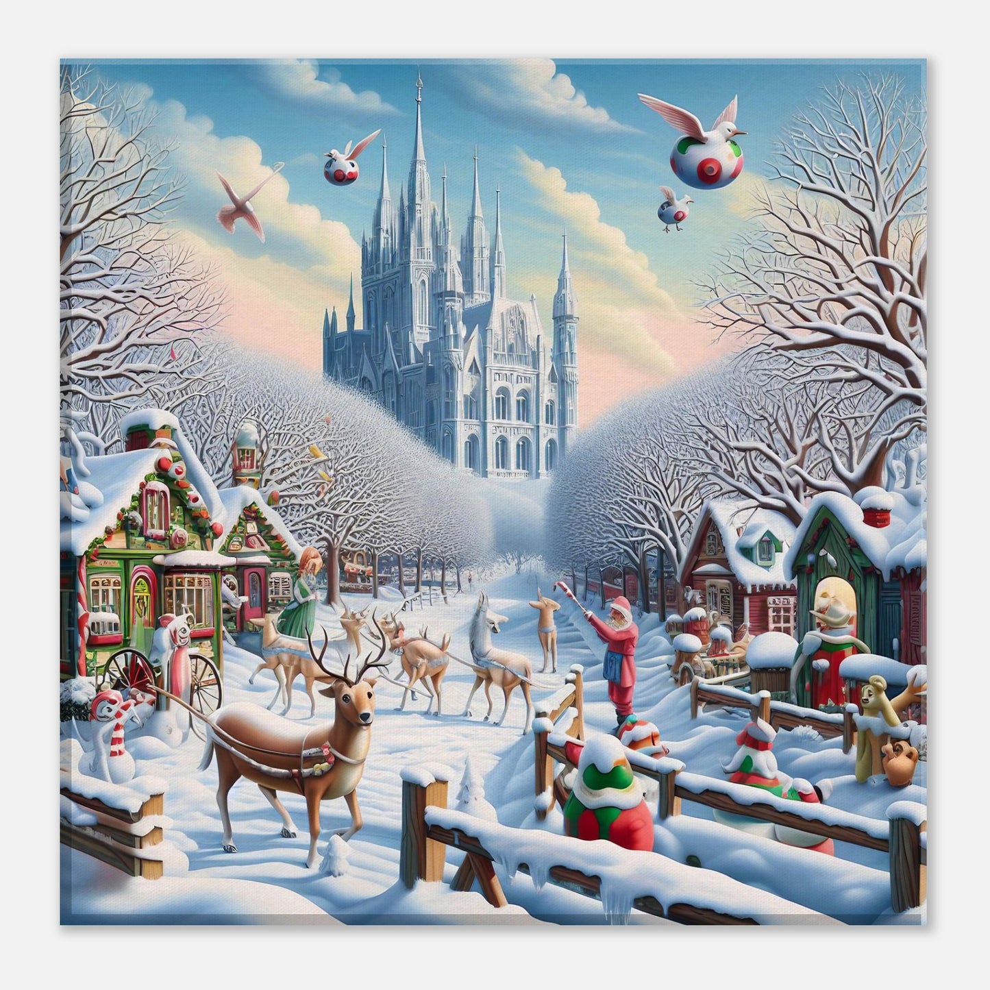 Wall Art - Winter 58 - Castle and trees