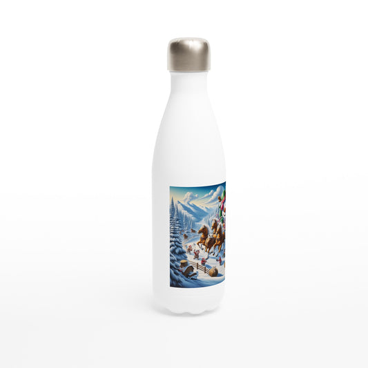 White 17oz Stainless Steel Water Bottle - Winter 63