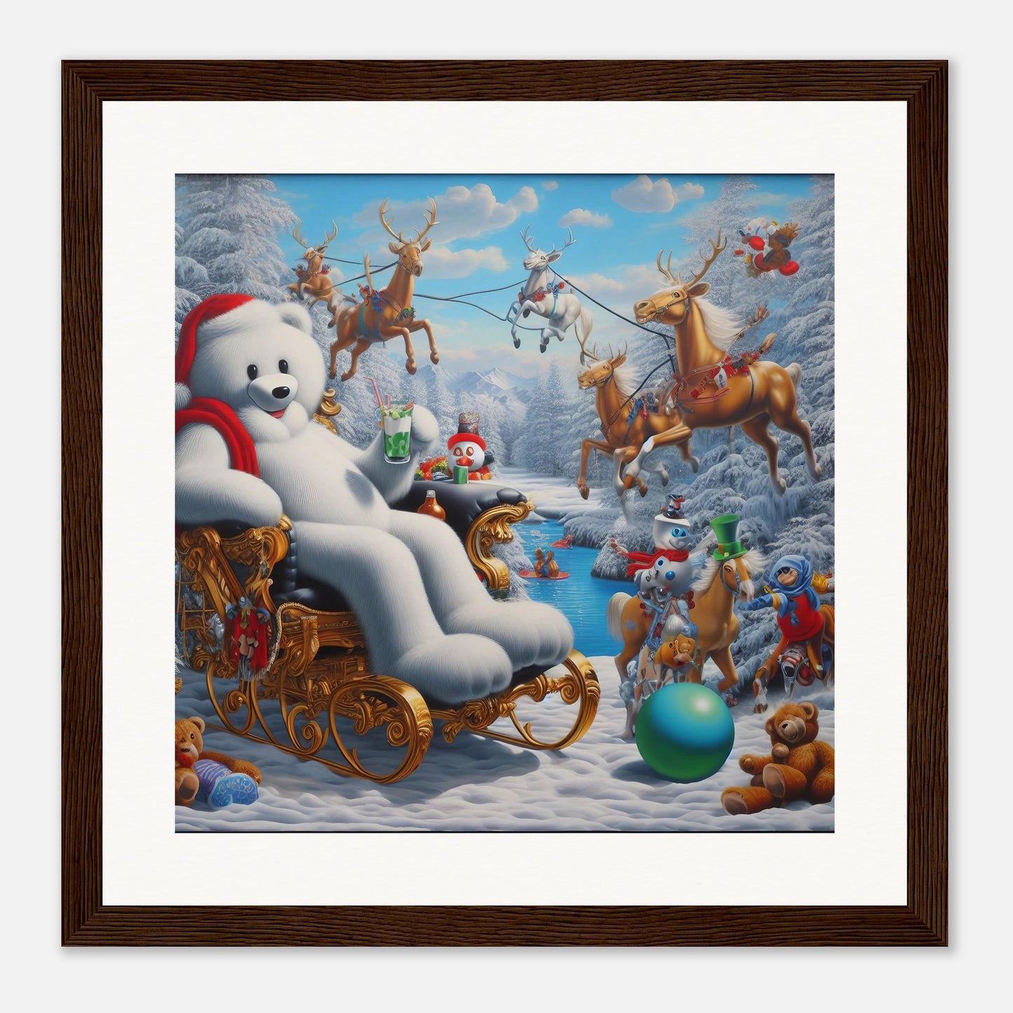 Wall Art - Winter 51 -Sitting polar bear