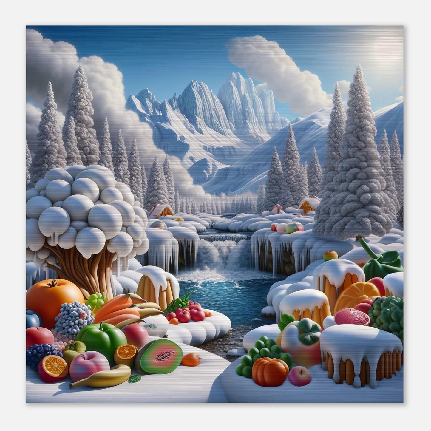 Wall Art - Winter 72 - Fruits by the river