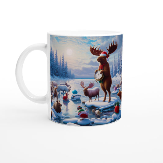 White 11oz Ceramic Mug - Winter 173