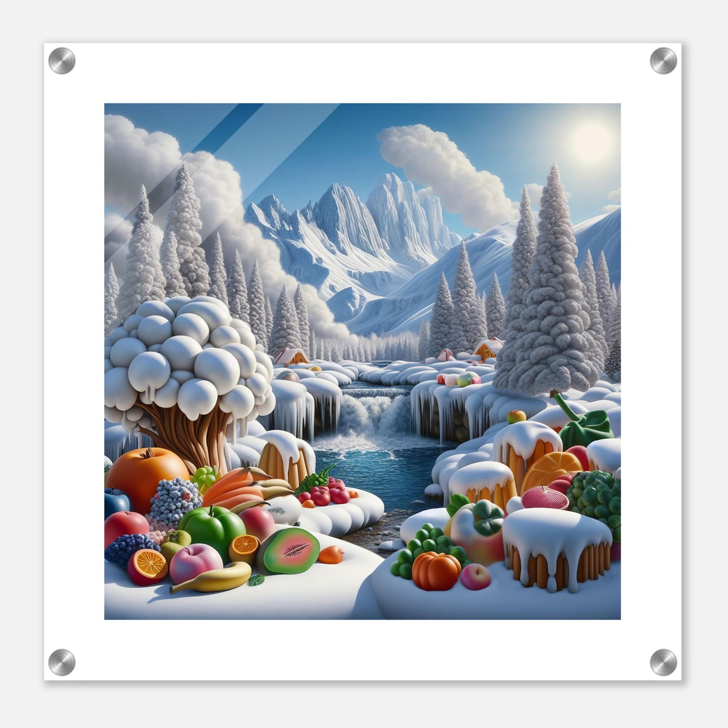 Wall Art - Winter 72 - Fruits by the river