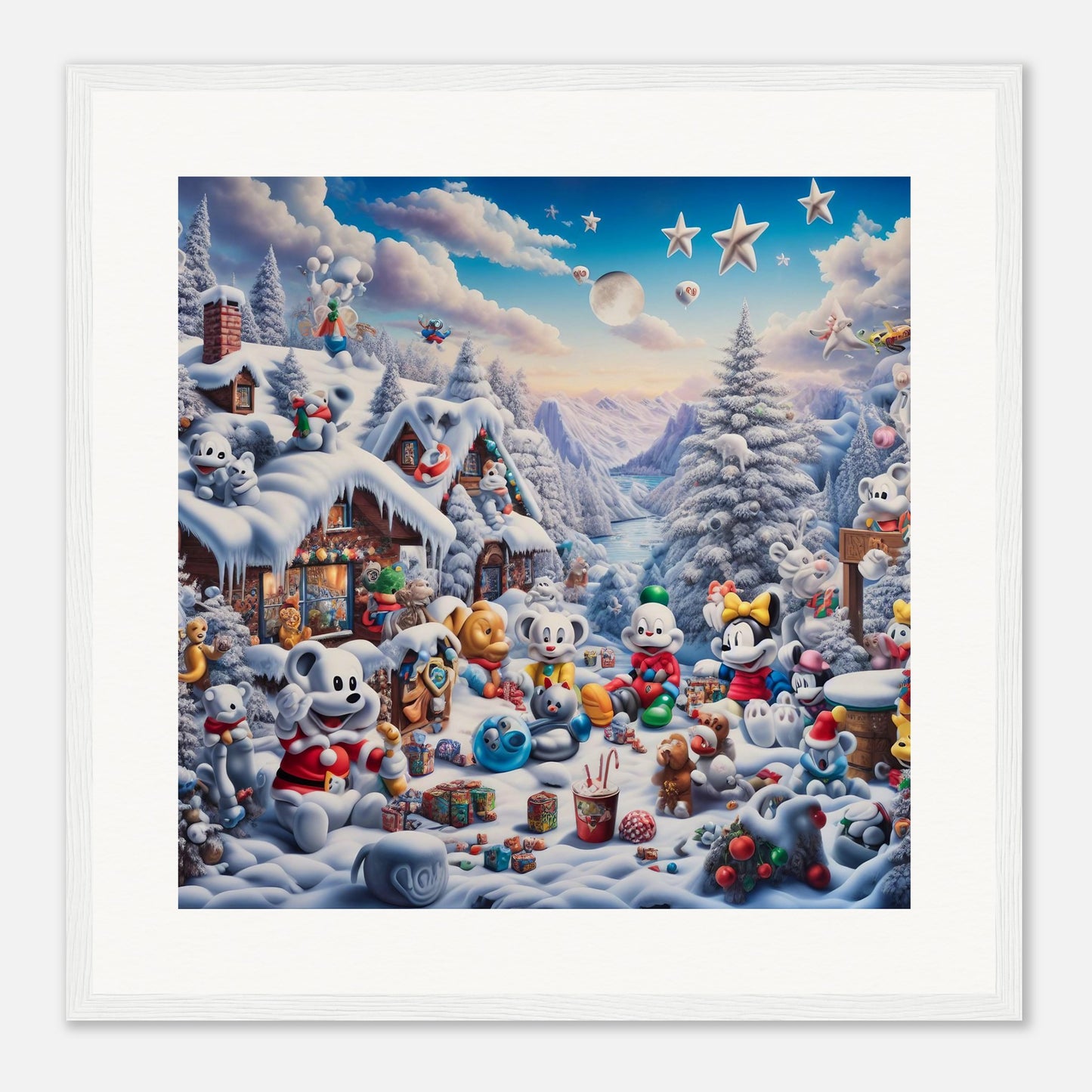 Wall Art - Winter 61 - Baby animals and toys