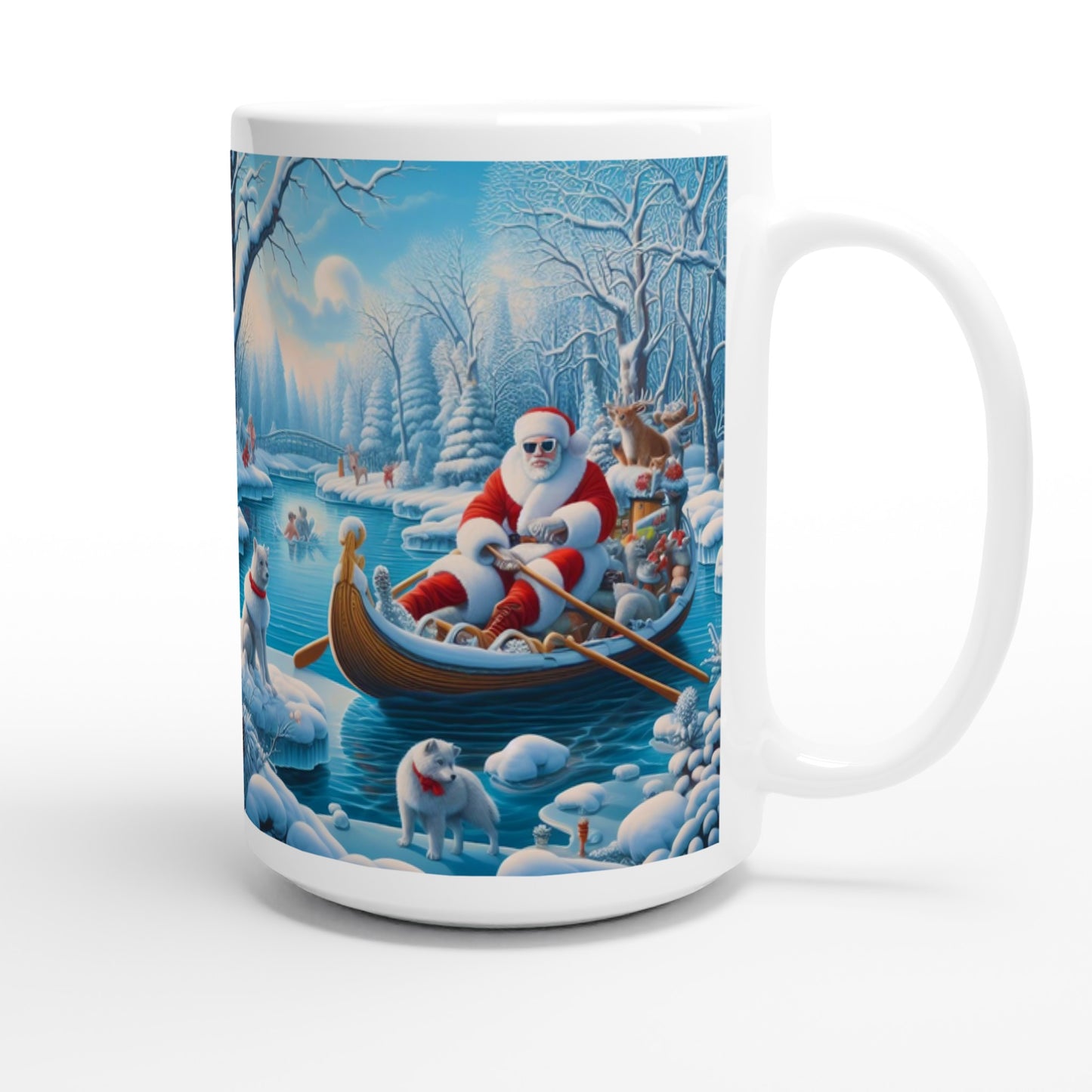 White 15oz Ceramic Mug - Winter 162