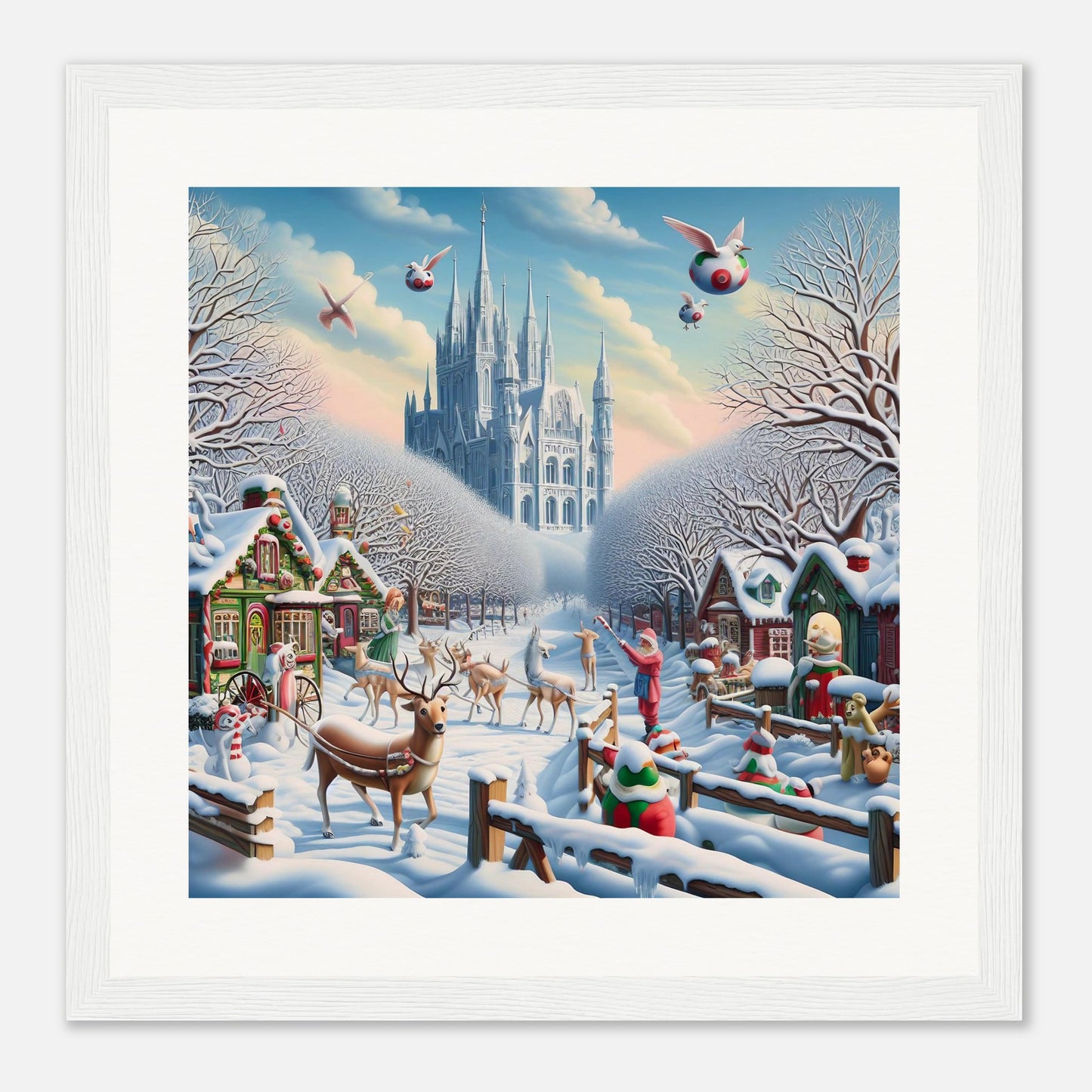 Wall Art - Winter 58 - Castle and trees