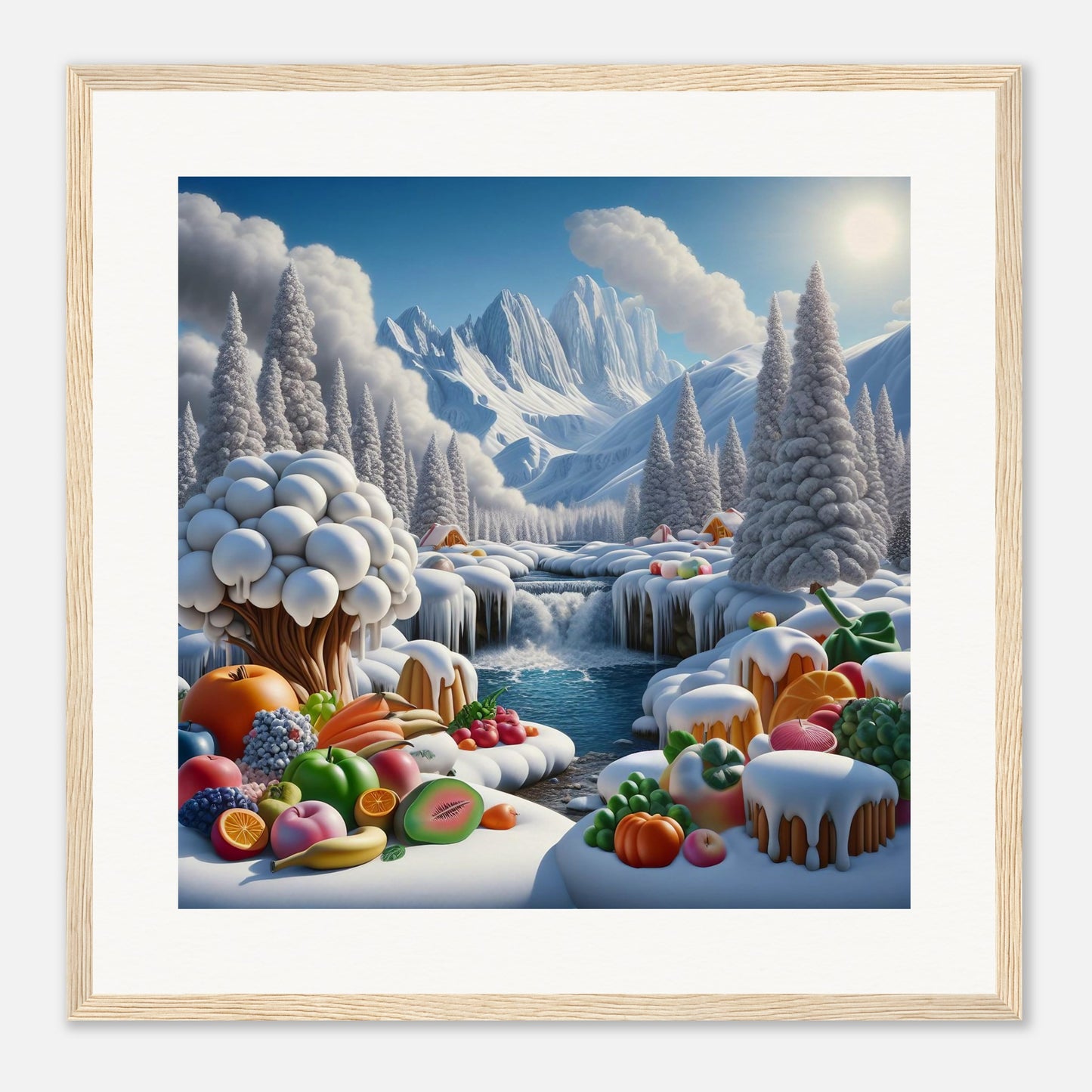 Wall Art - Winter 72 - Fruits by the river