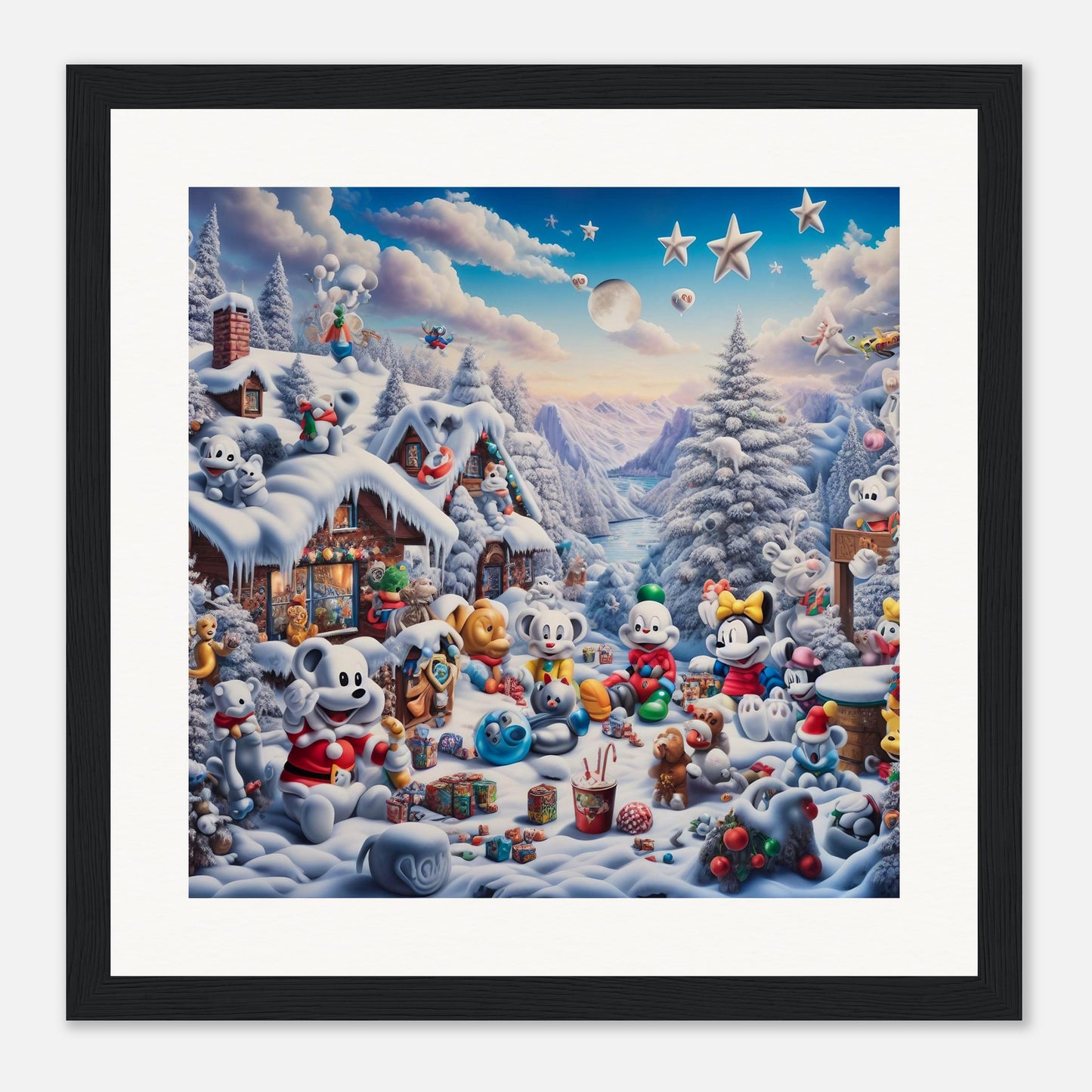 Wall Art - Winter 61 - Baby animals and toys
