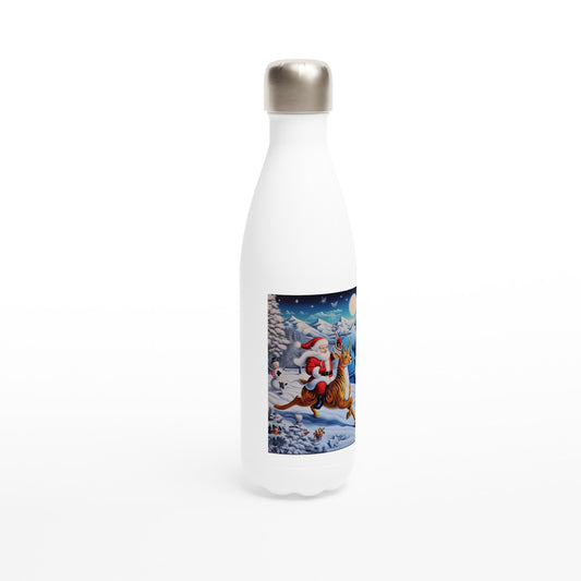 White 17oz Stainless Steel Water Bottle - Winter 80