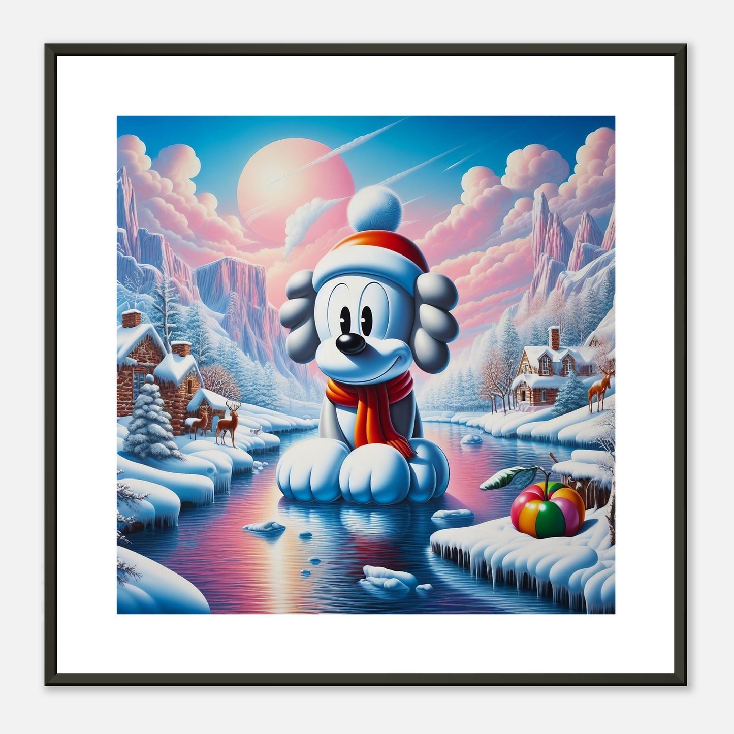 Wall Art - Winter 24 - Dog on water