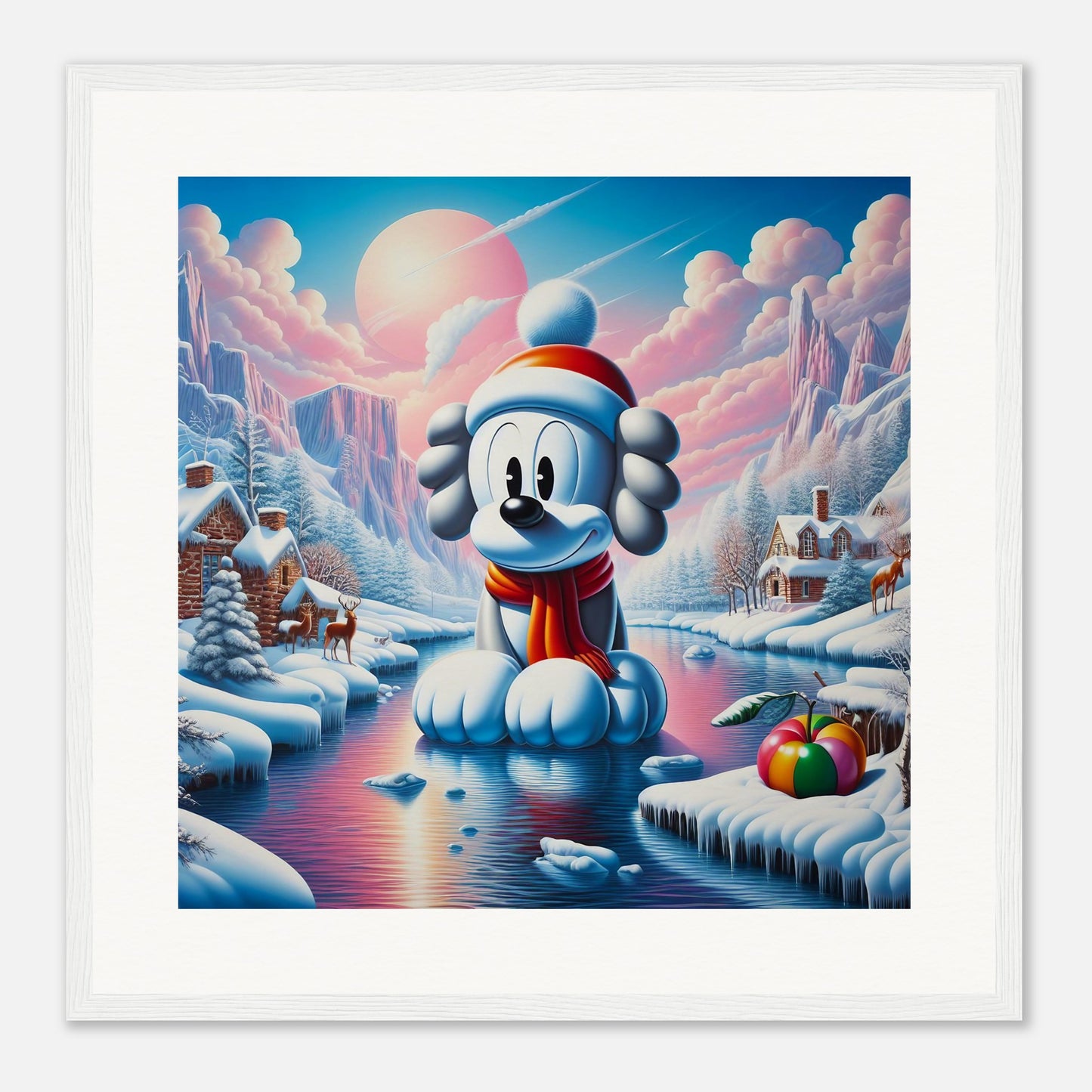 Wall Art - Winter 24 - Dog on water