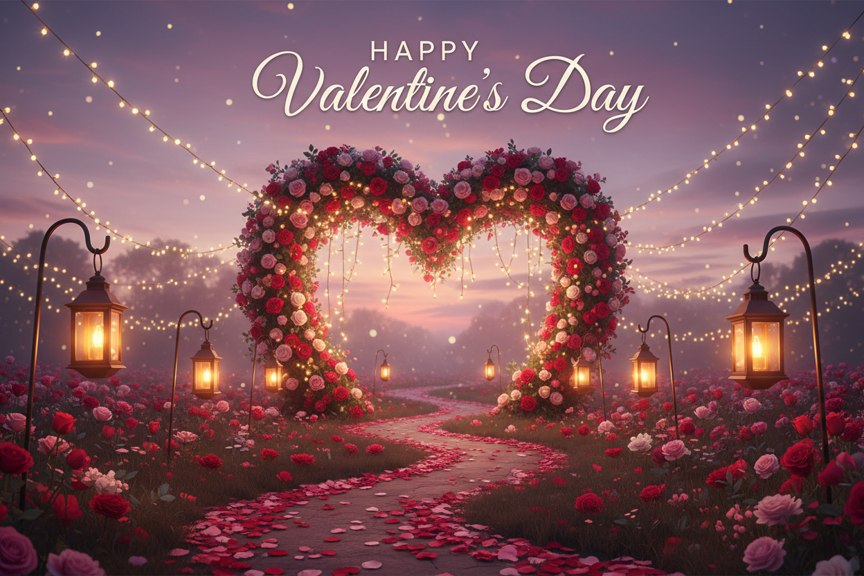 Text: "Happy Valentine's Day". Aspect ratio: Landscape.