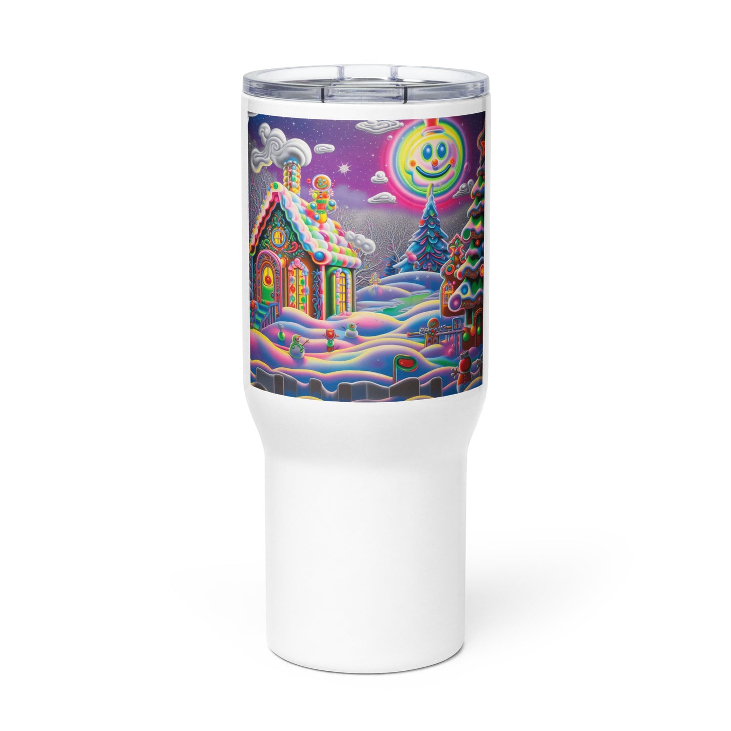 Travel mug with a handle - Neon House