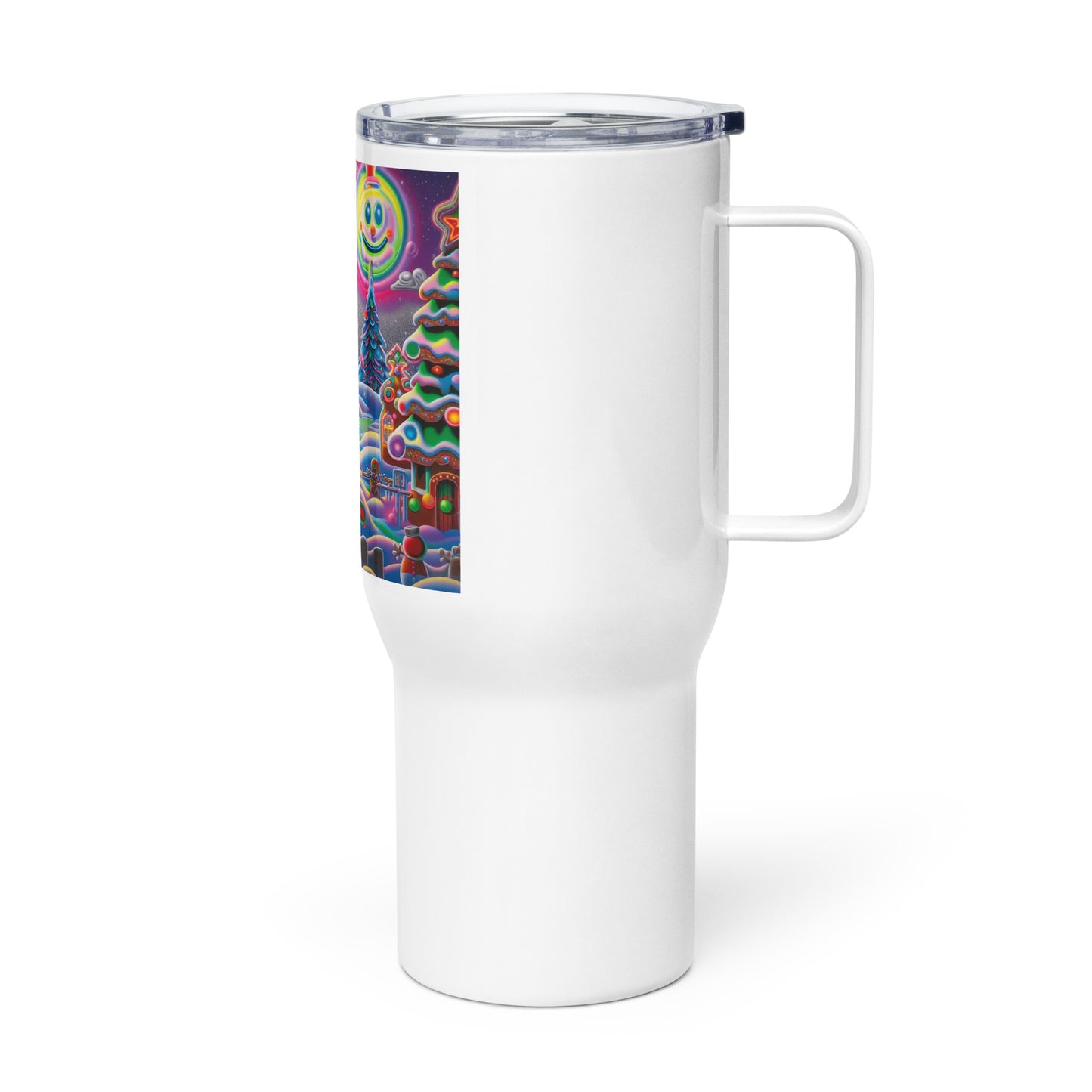 Travel mug with a handle - Neon House