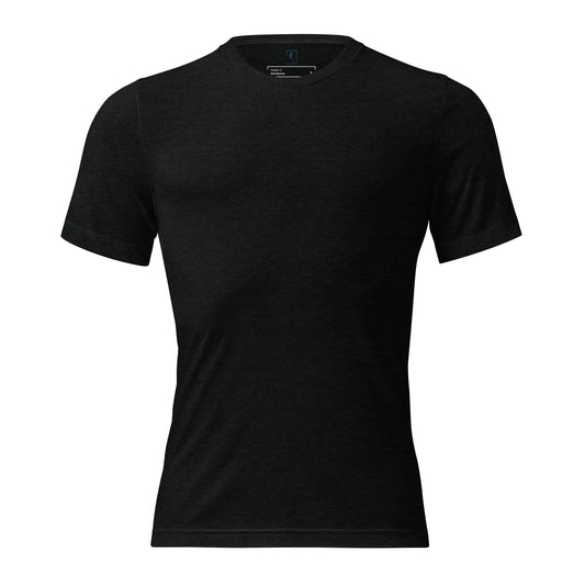 Men's Short Sleeve T-Shirt With Black Embroidered Logo On Left Shoulder