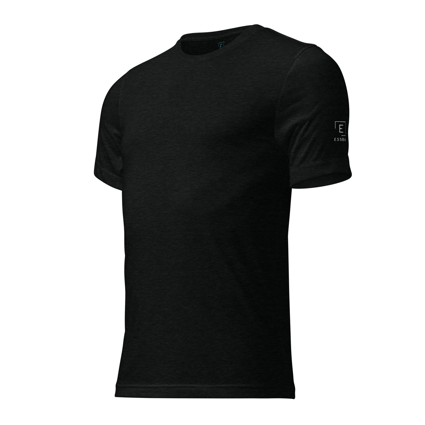 Men's Short Sleeve T-Shirt with White Embroidered Logo On Left Shoulder