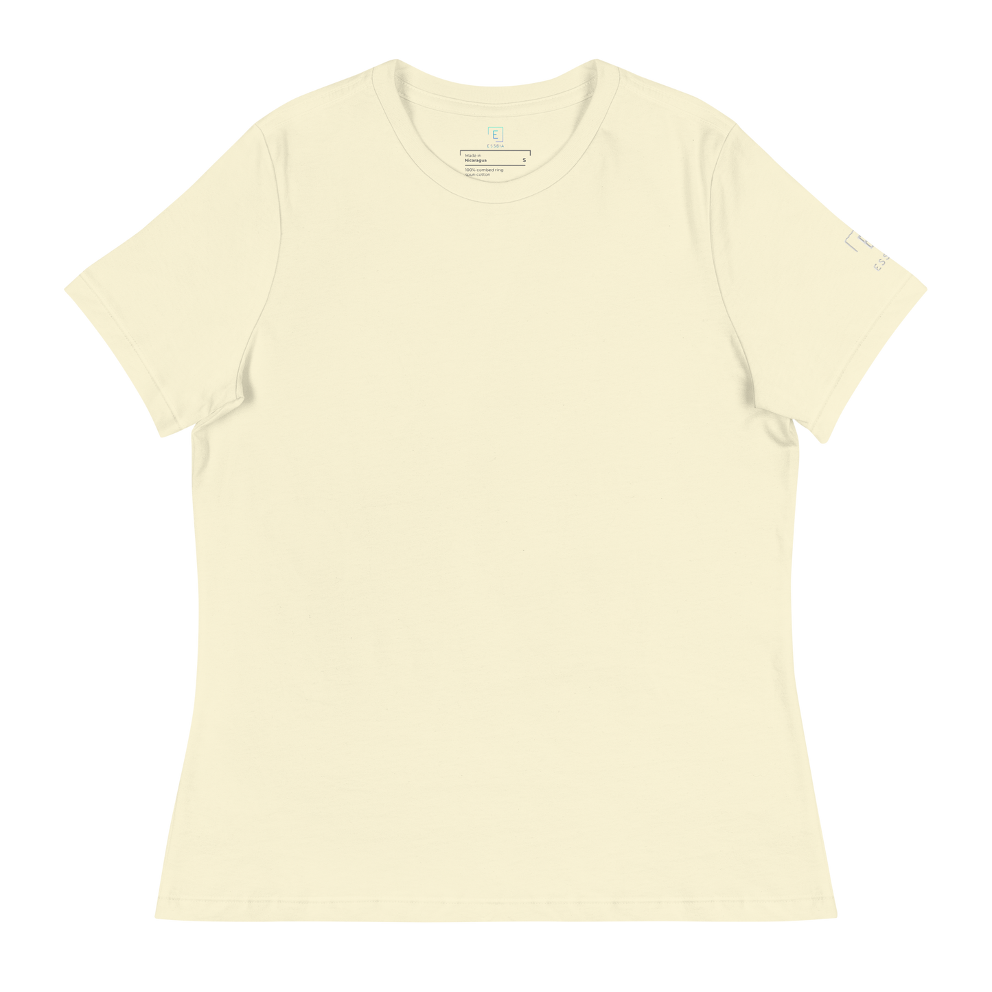 Women's Relaxed T-Shirt With White Embroidered Logo On Left Shoulder