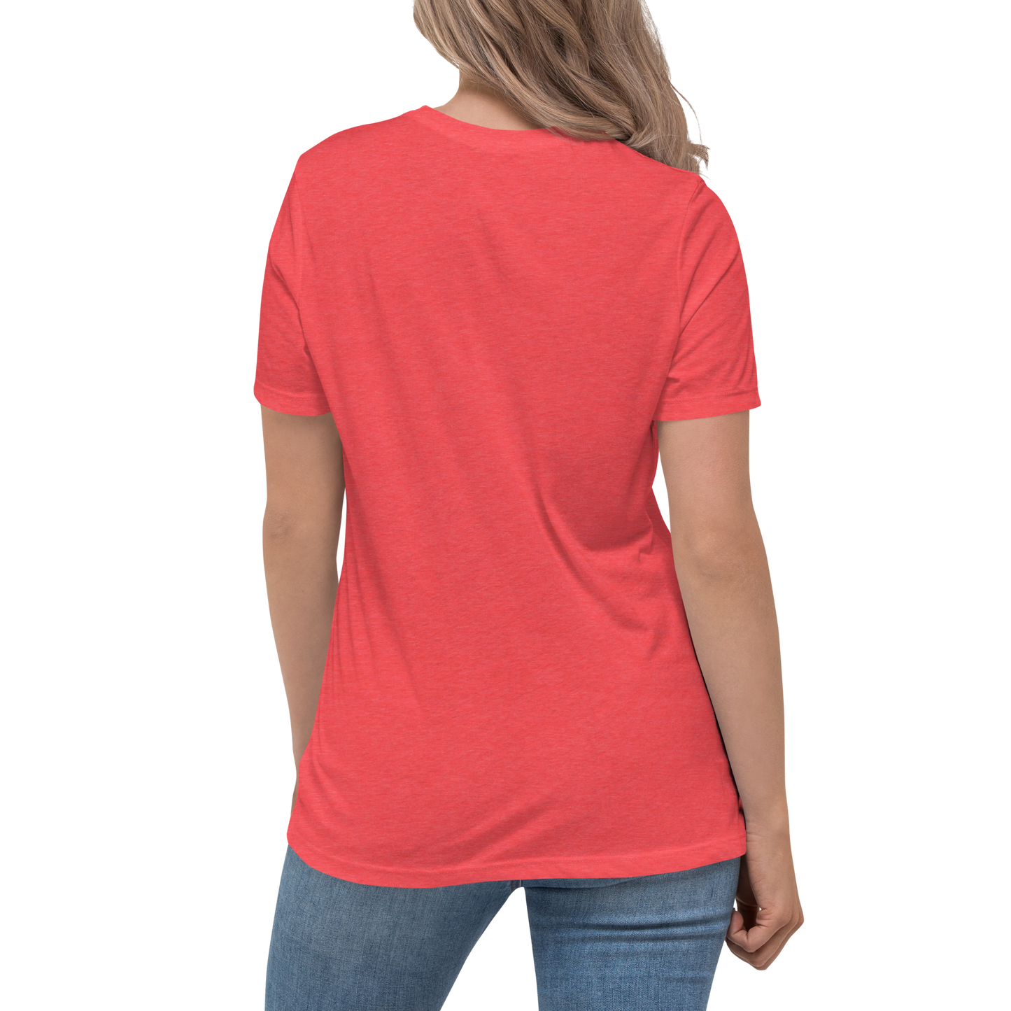 Women's Relaxed T-Shirt With White Embroidered Logo On Left Shoulder